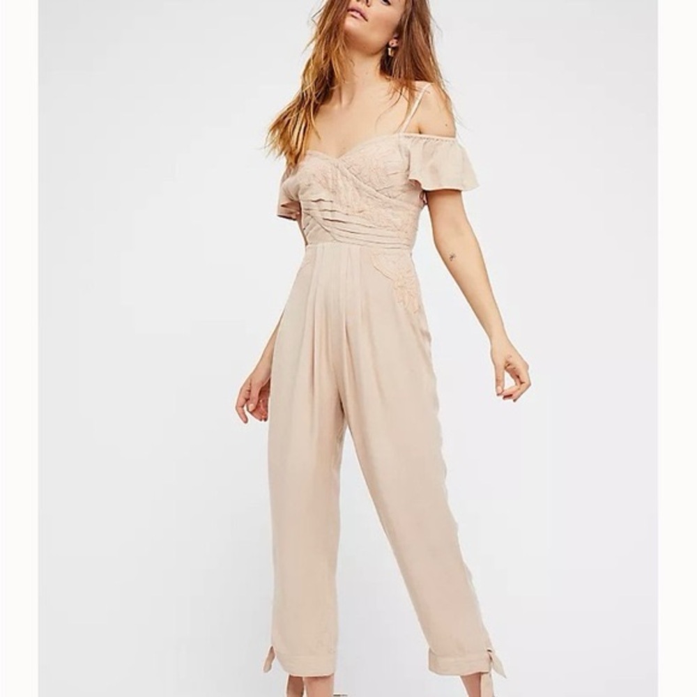 Free People In The Moment Jumpsuit Romper Embroidered